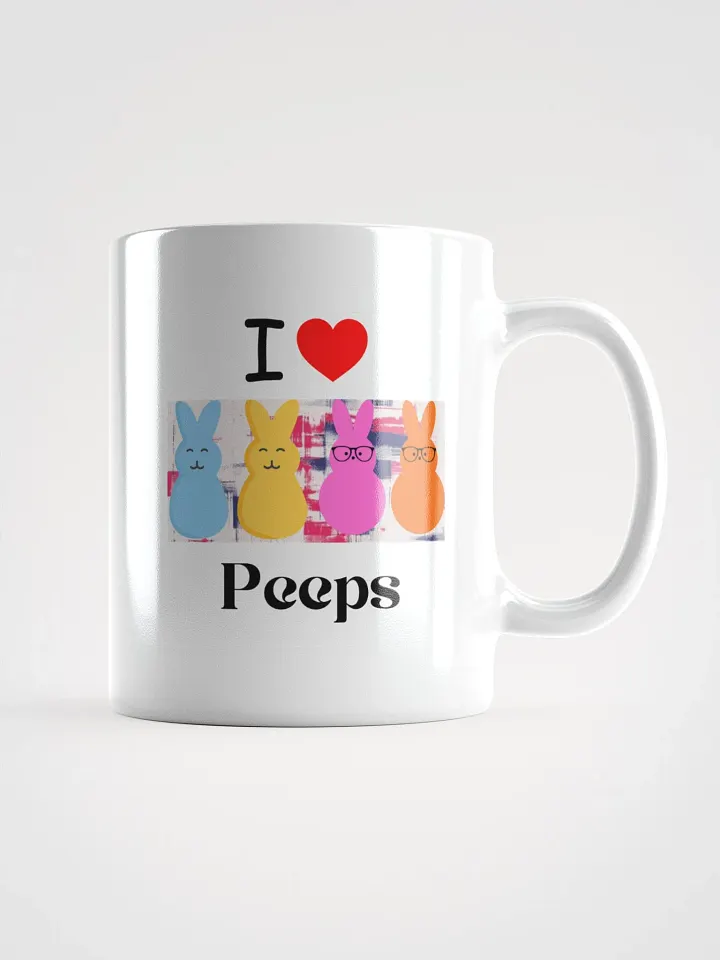 White Glossy Mug Peeps product image (1)