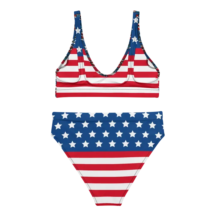 Women's High-Waisted Bikini: Proud American product image (2)