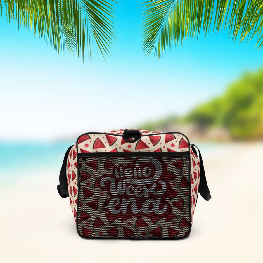 Hello Weekend Watermelon All Over Print Duffel Bag product image (6)