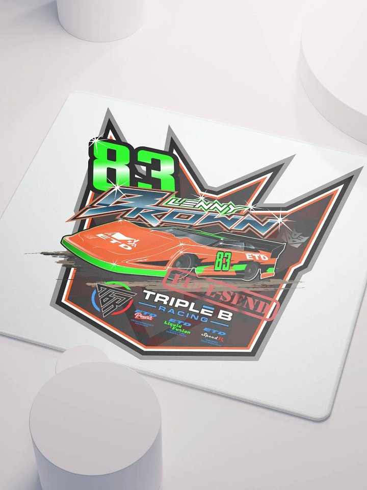 Lenny Brown Late Model Mouse Pad (Light Grey) product image (1)