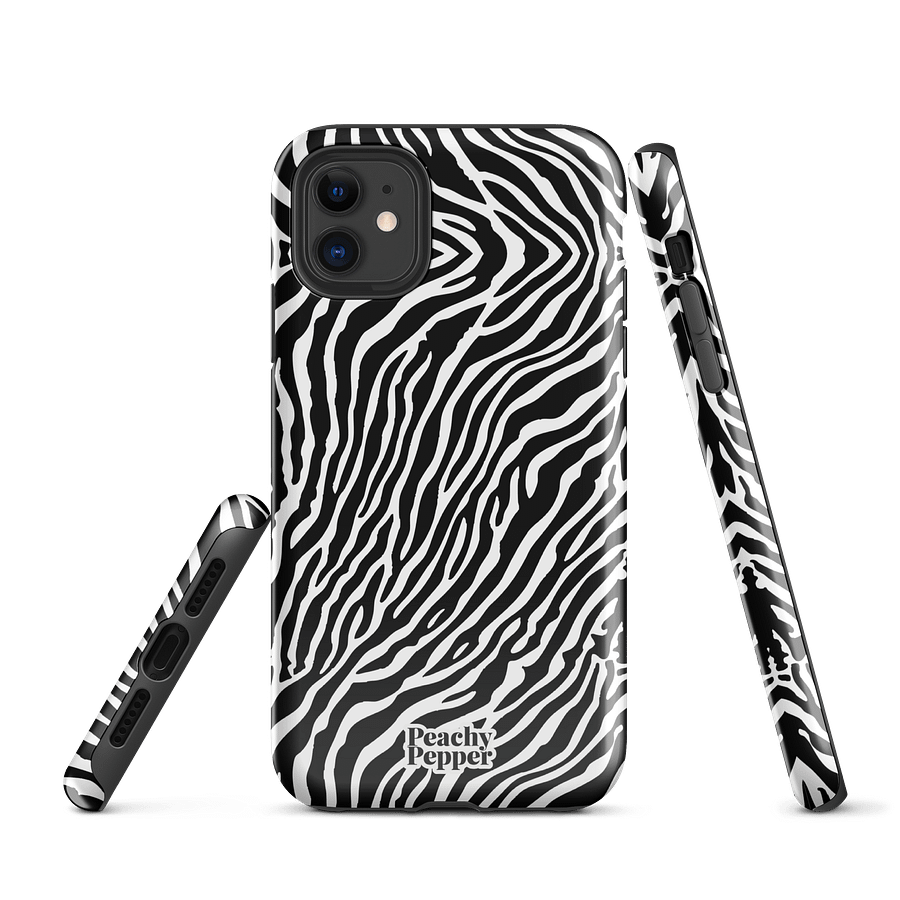 White Tiger Stripe iPhone Tough Case product image (1)