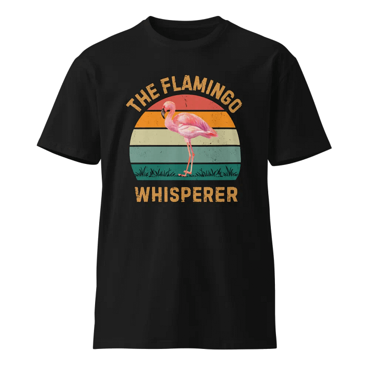 Flamingo Whisperer Unisex Premium T-Shirt product image (1)