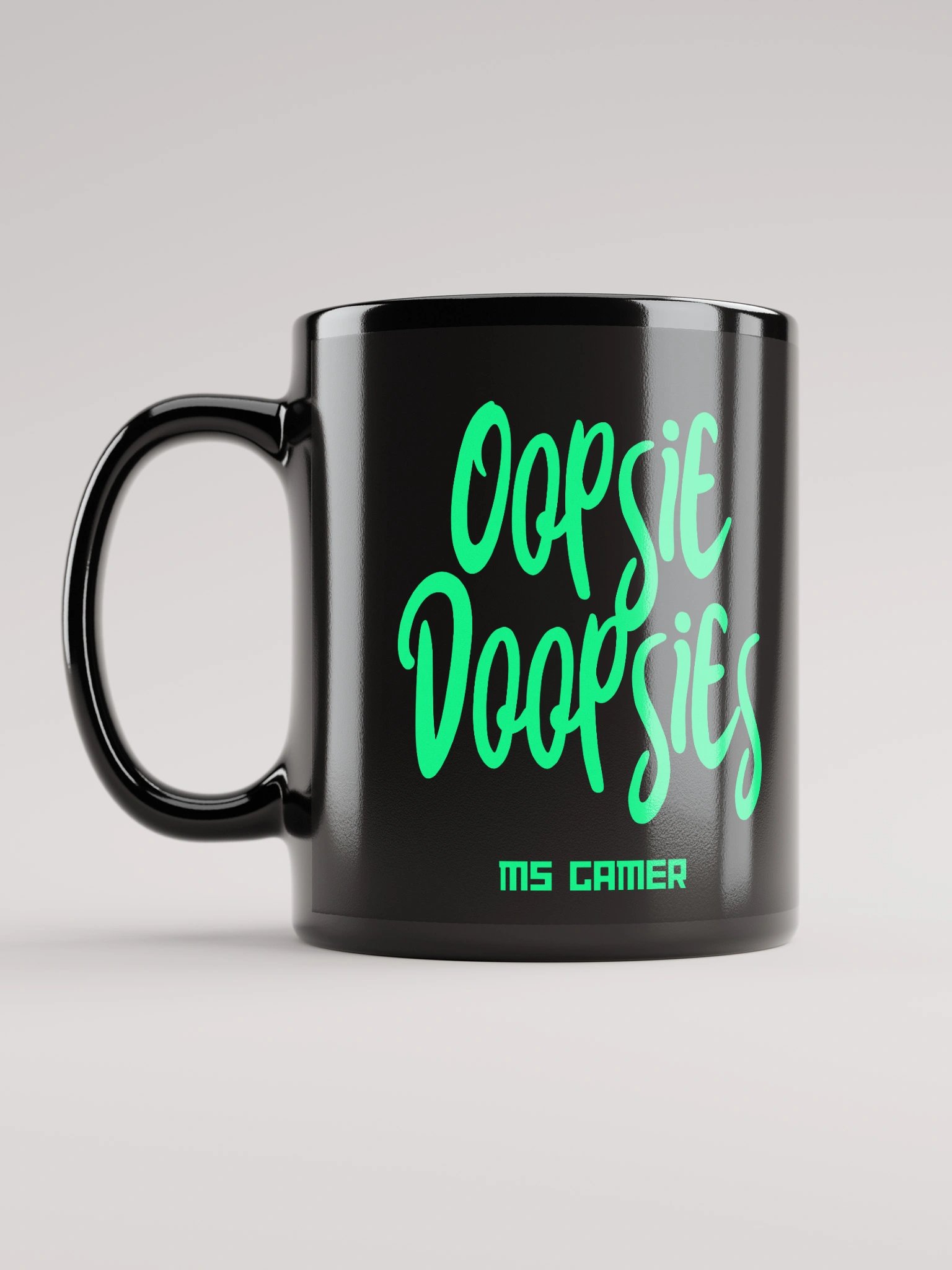 Ms Gamer Oopsie Doopsie Black 11oz Mug - Black product image (6)