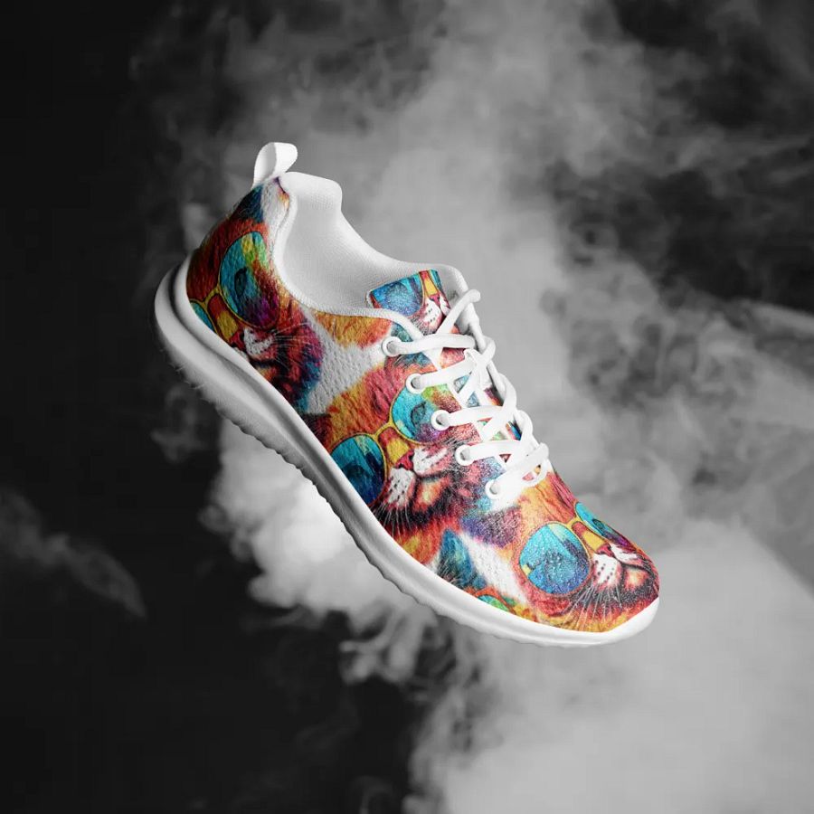 Psychedelic Cat Canvas Women's Shoes product image (4)