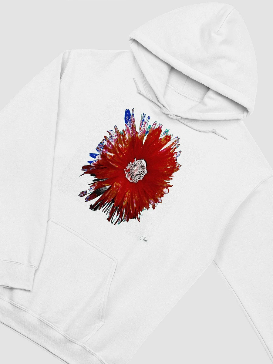 Dark Red Daisy on an Abstract Pale Background Women's Classic Hoodie product image (2)