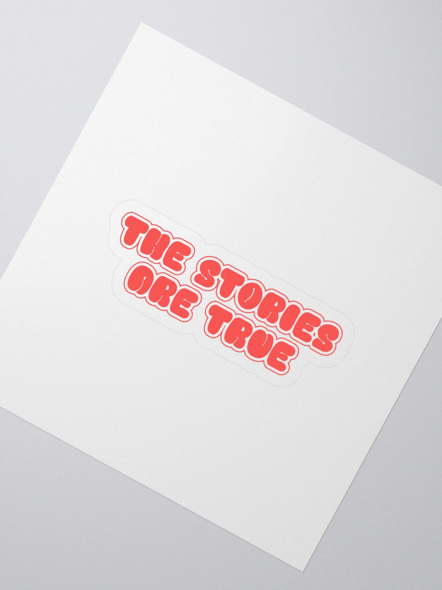 The Stories Are True Stickers Red product image (2)