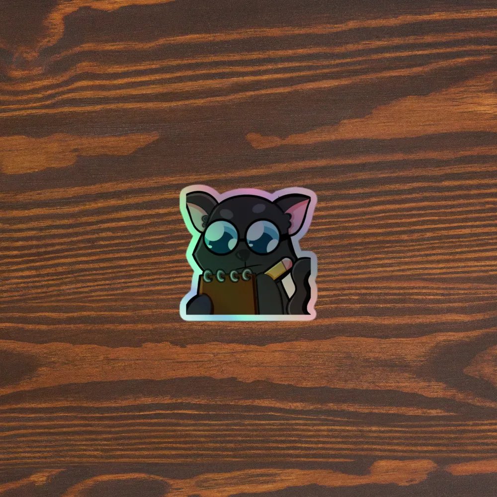 Note Taking Holo Sticker product image (5)