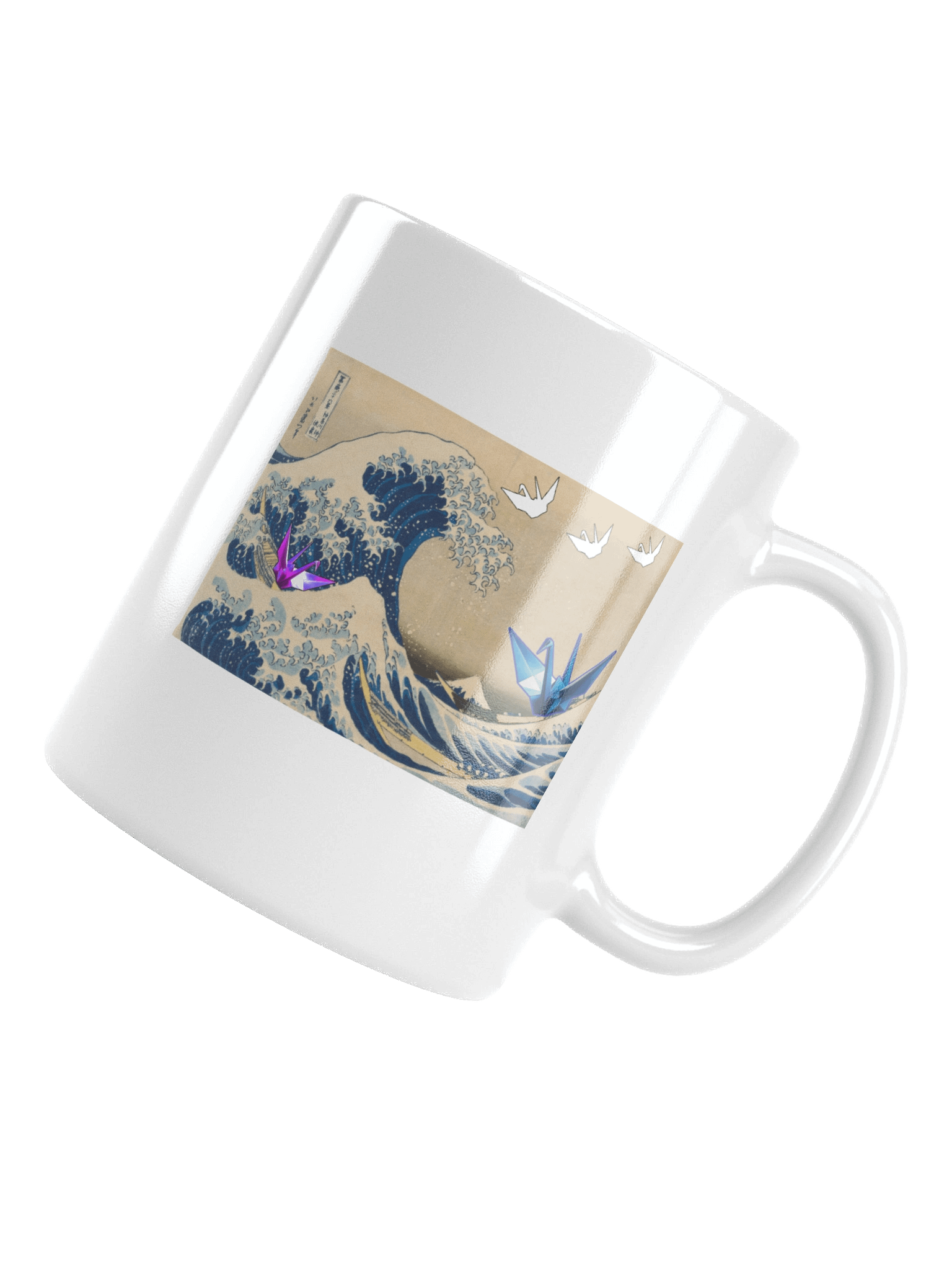 Ukiyo-e and Origami elements Mug product image (15)
