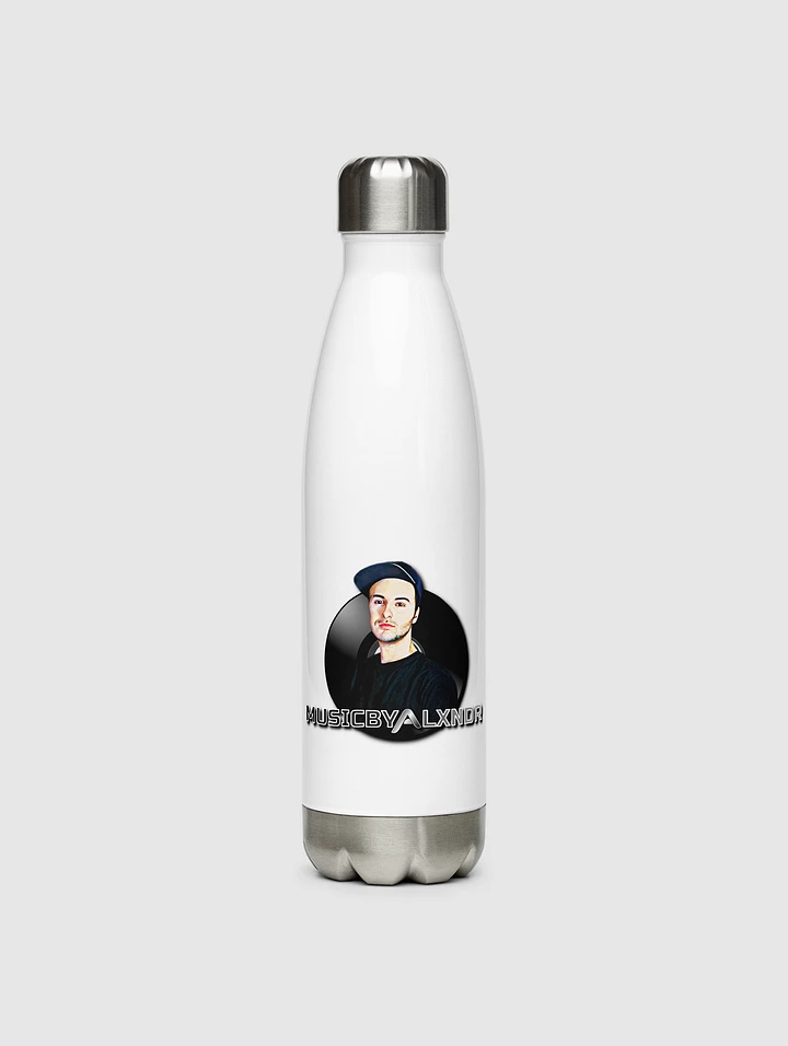 MusicByALXNDR Original Stainless Steel Water Bottle (Face Logo) product image (1)