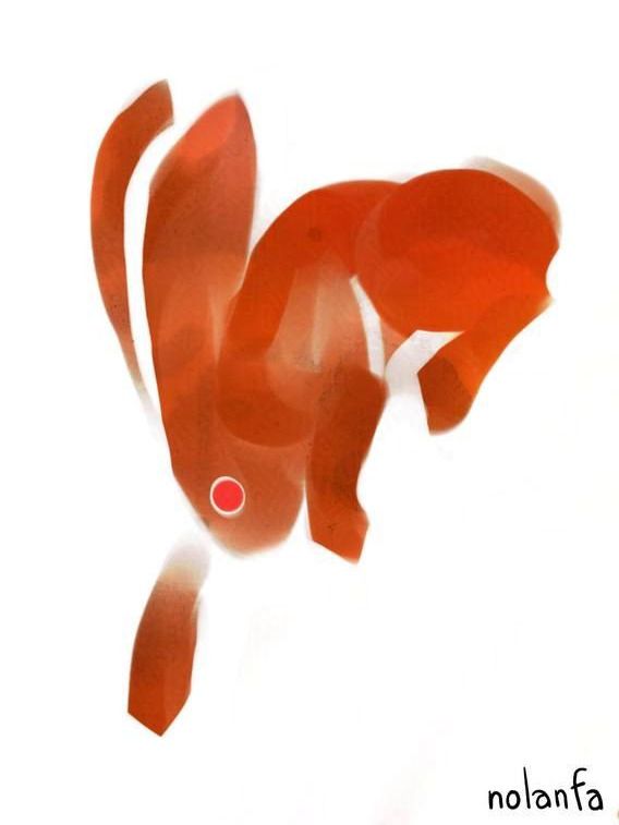 Hares (individual): Postcard Prints product image (2)