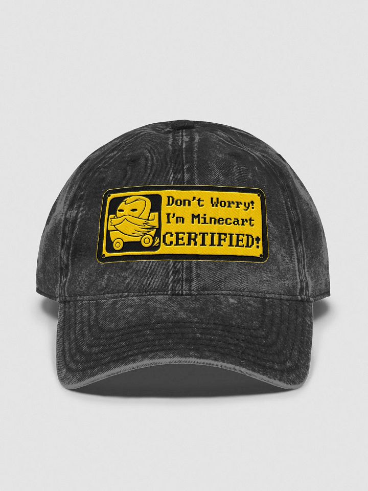 Minecart Certification Hat (rustic) product image (1)