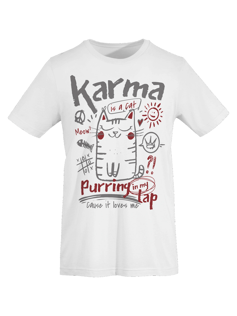 Karma is a Cat | Unisex Bella+Canvas Supersoft T-Shirt product image (8)