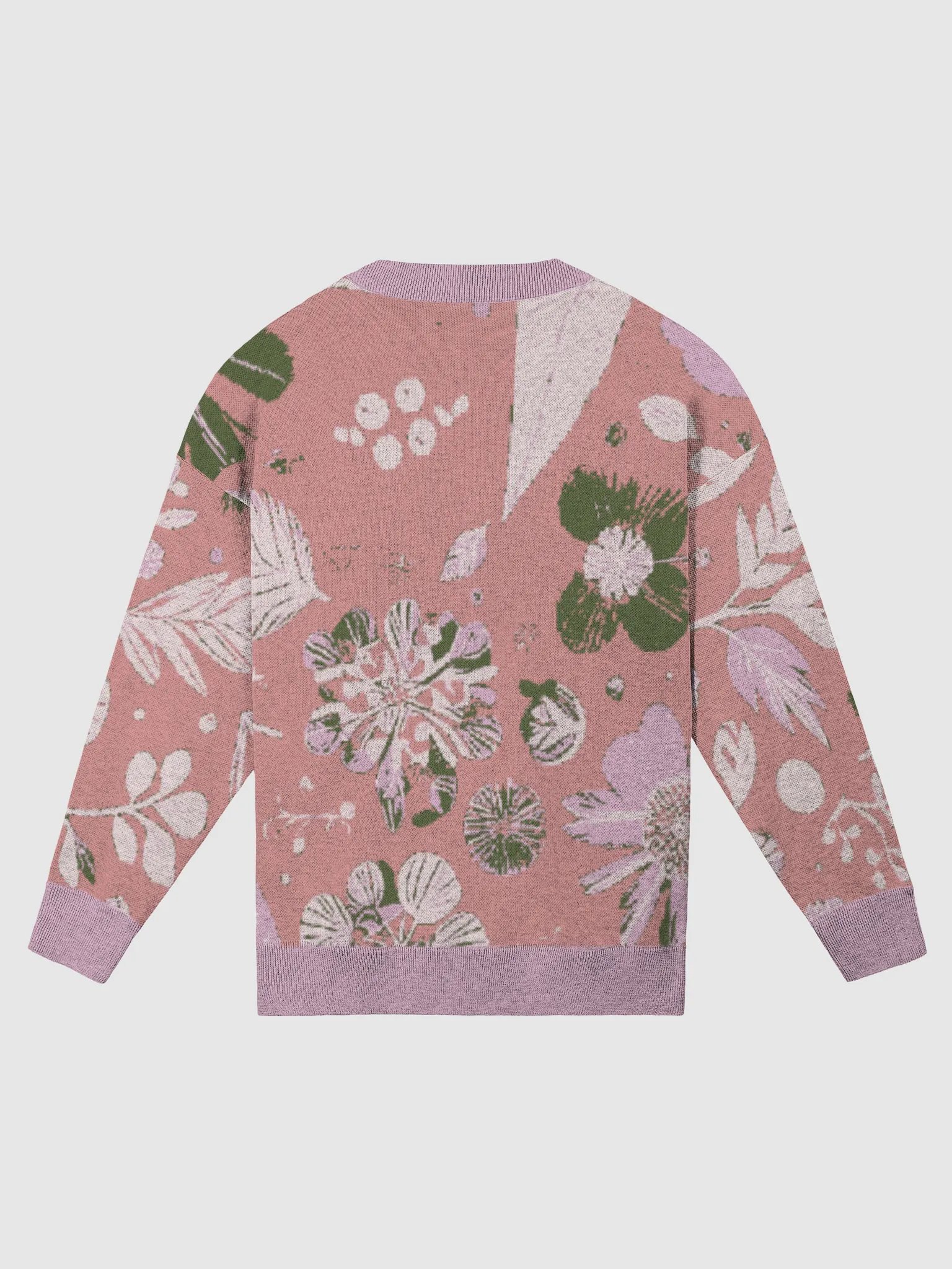 Floral Reverie: Pressed Petals: Knitted Crewneck Sweater Relaxed Fit product image (8)
