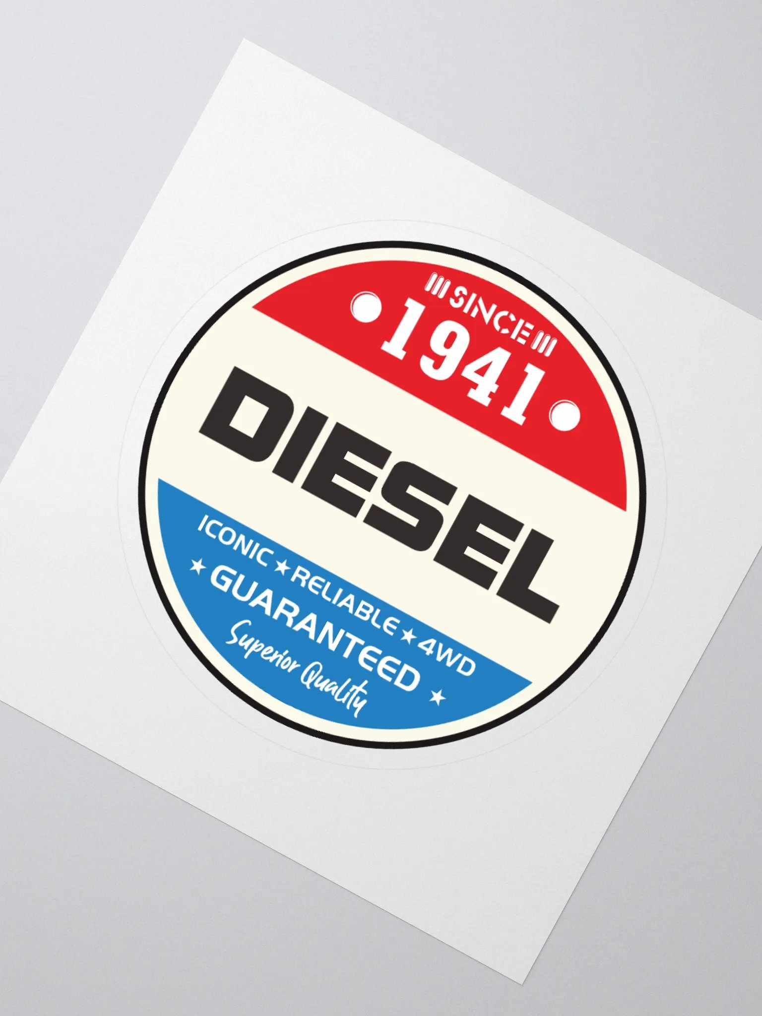 Diesel Since 1941 Emblem Kiss Cut Stickers product image (2)