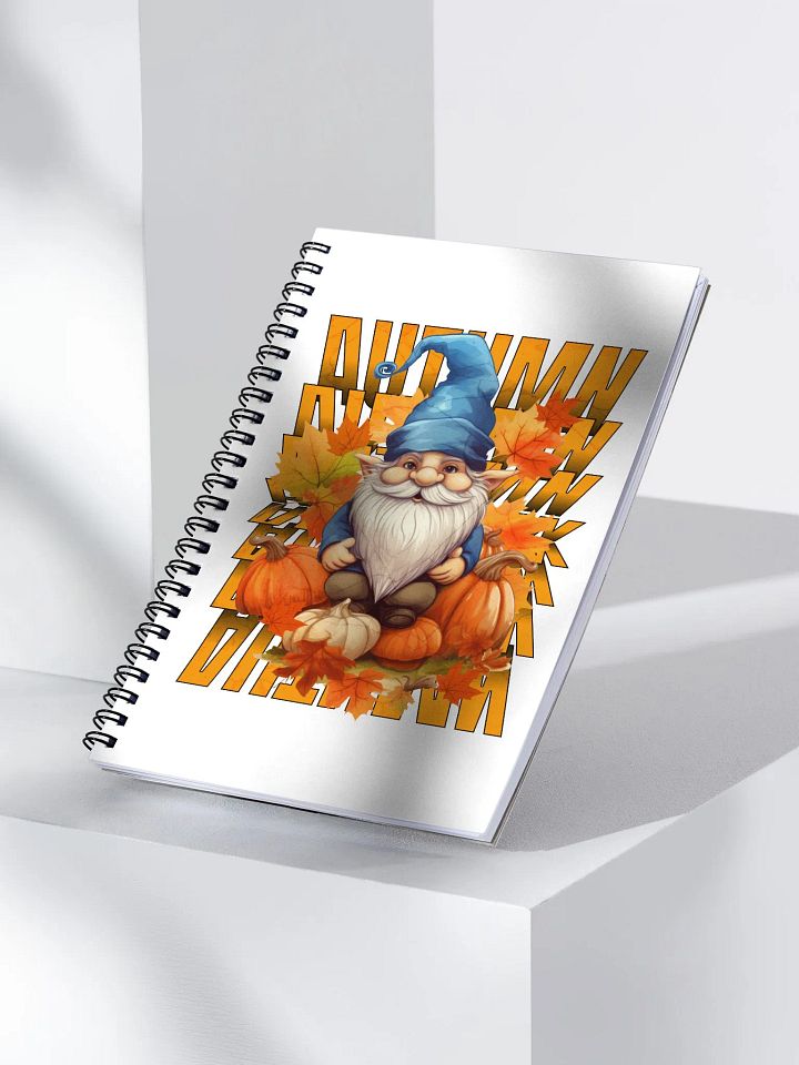 Autumn Gnome Spiral Notebook product image (2)