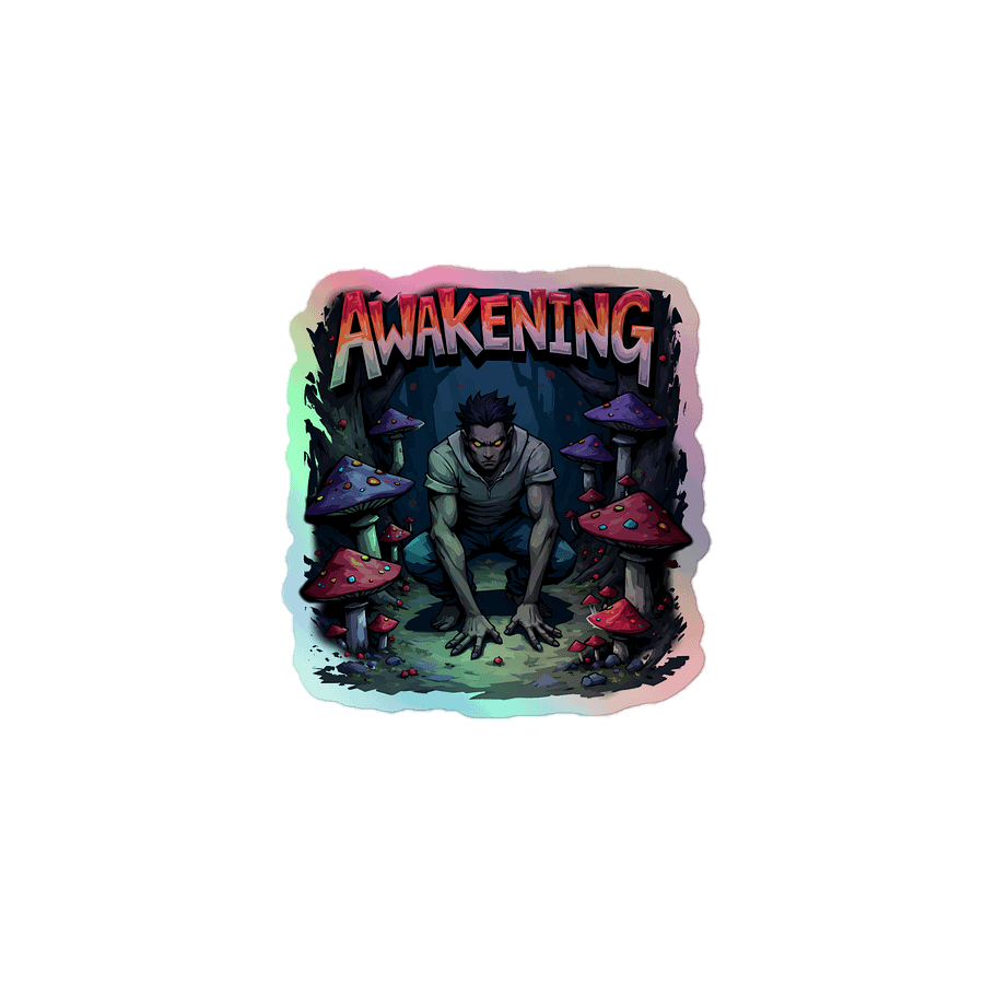 Dark Fantasy Awakening Holographic Sticker product image (1)