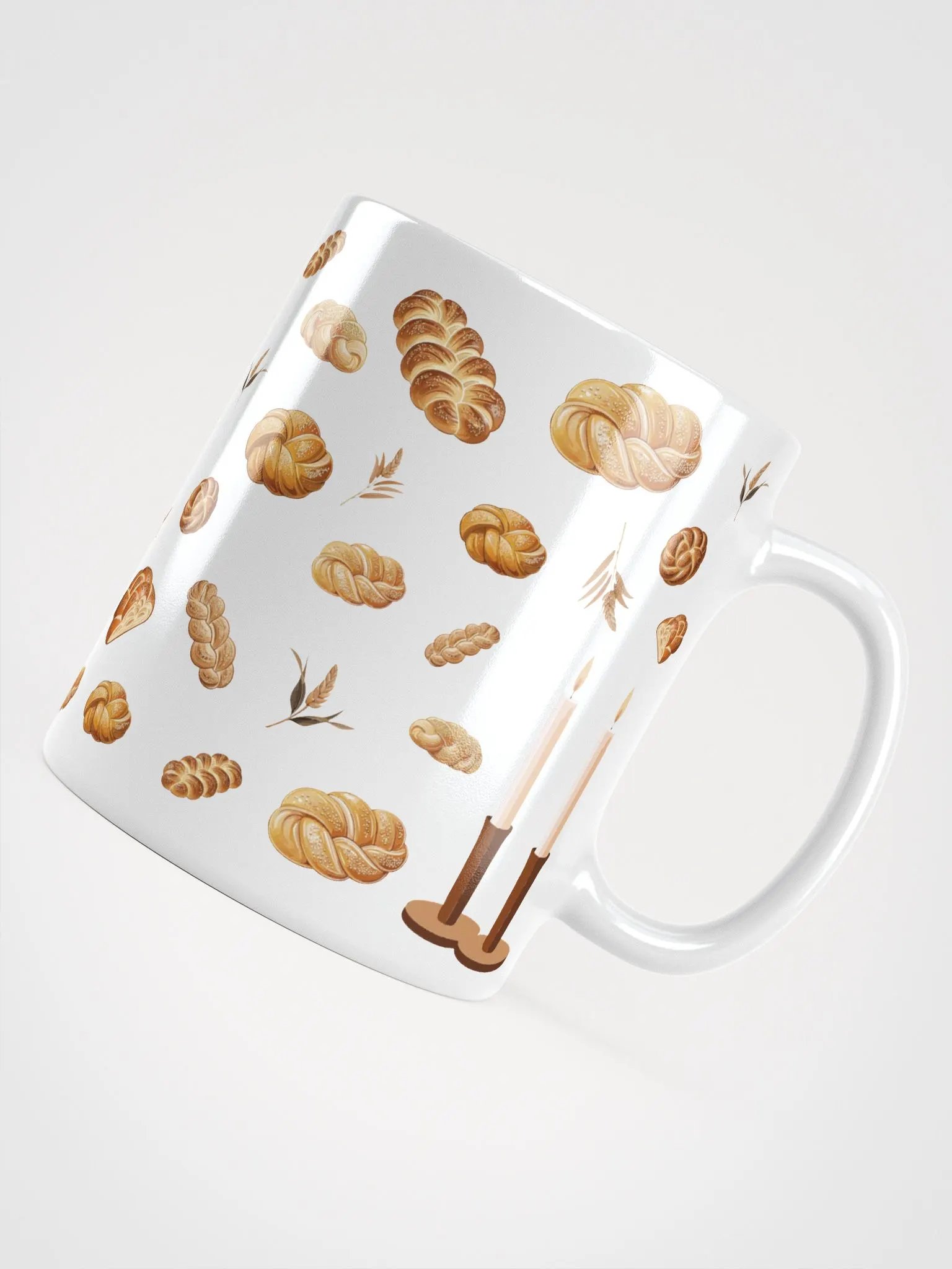 Pass the Challah White Mug product image (2)