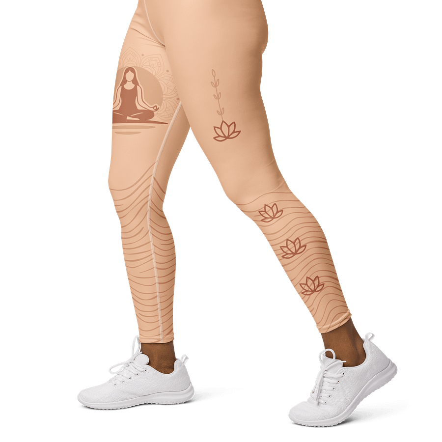 Radiant Flow High-Waisted Yoga Leggings – Mindful Movement Meets Modern Design product image (6)