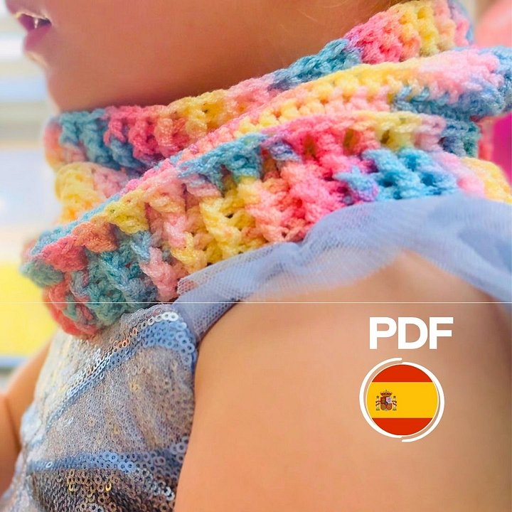 Bufanda acanalada para el cuello | Diseño de punto elástico fácil y rápido product image (1)