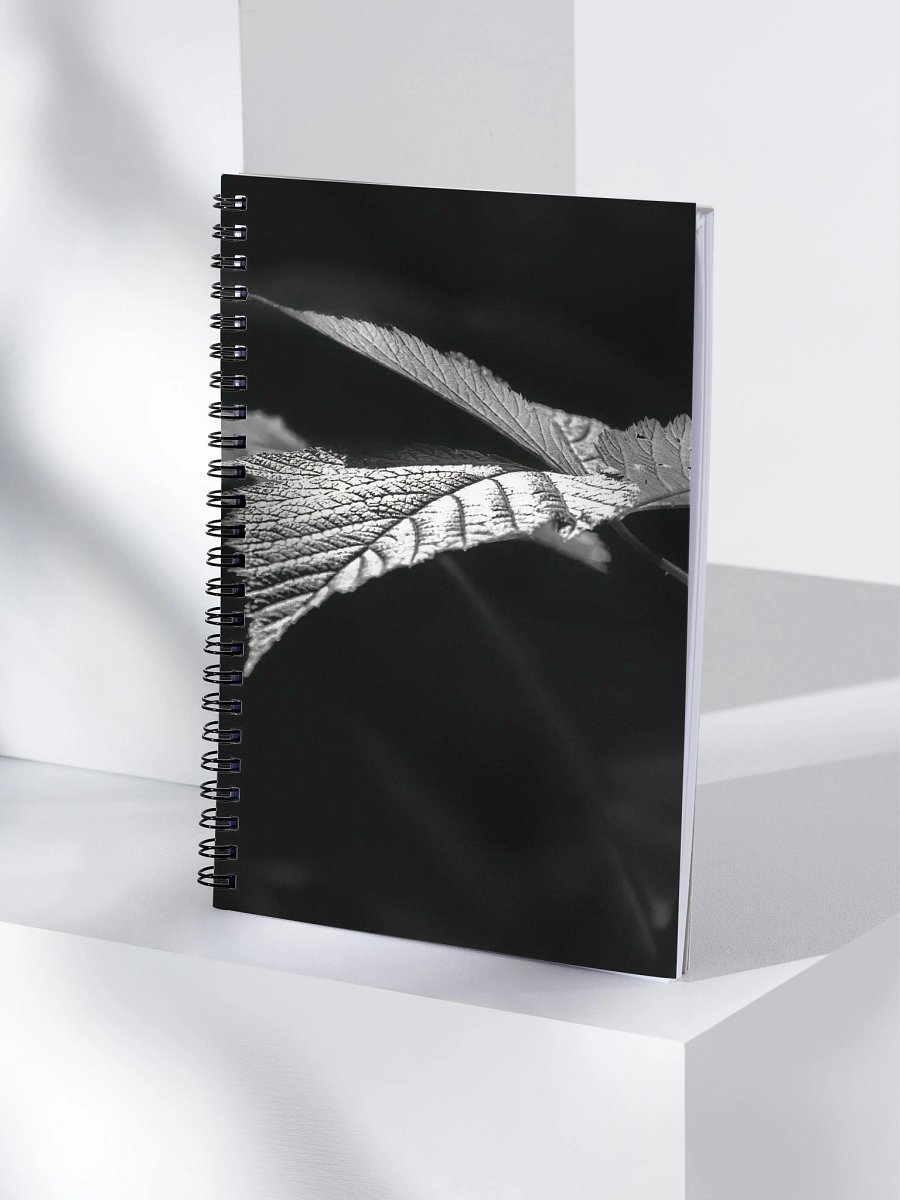 Sunlight on a Salmonberry Leaf Spiral Notebook product image (4)