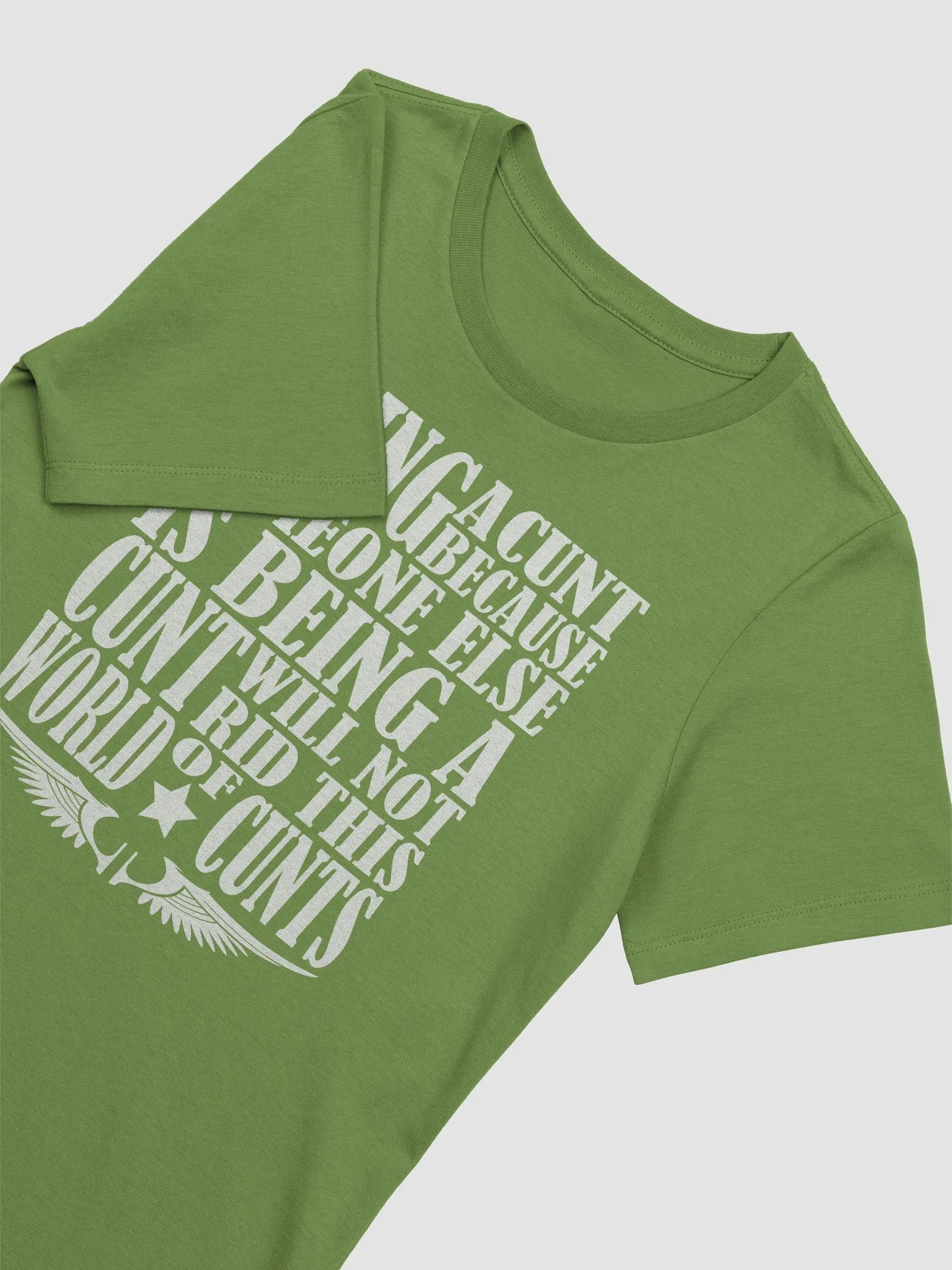Stop Being A Cunt - White Lettering - Bella+Canvas Women's Supersoft Relaxed-fit T-Shirt product image (1)