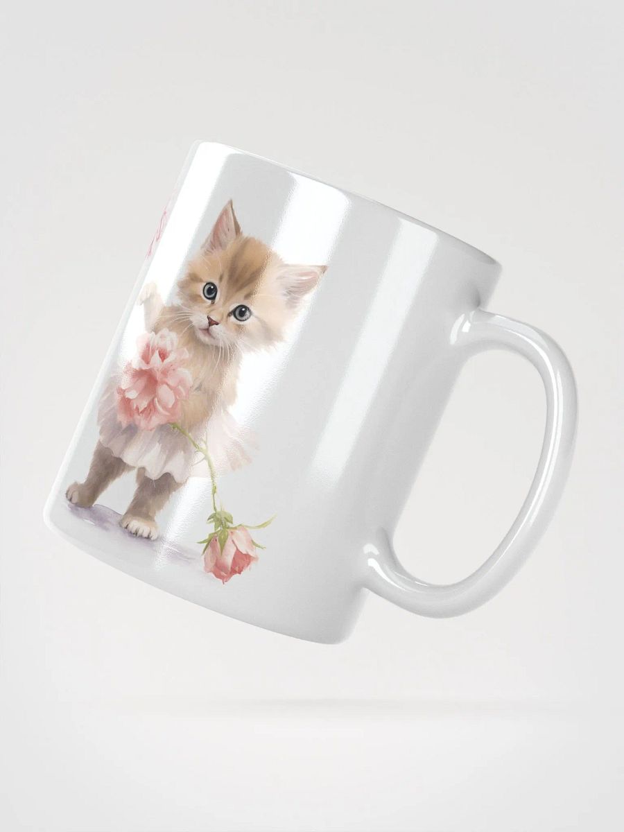 Ballerina Kittens White Glossy Mug product image (3)