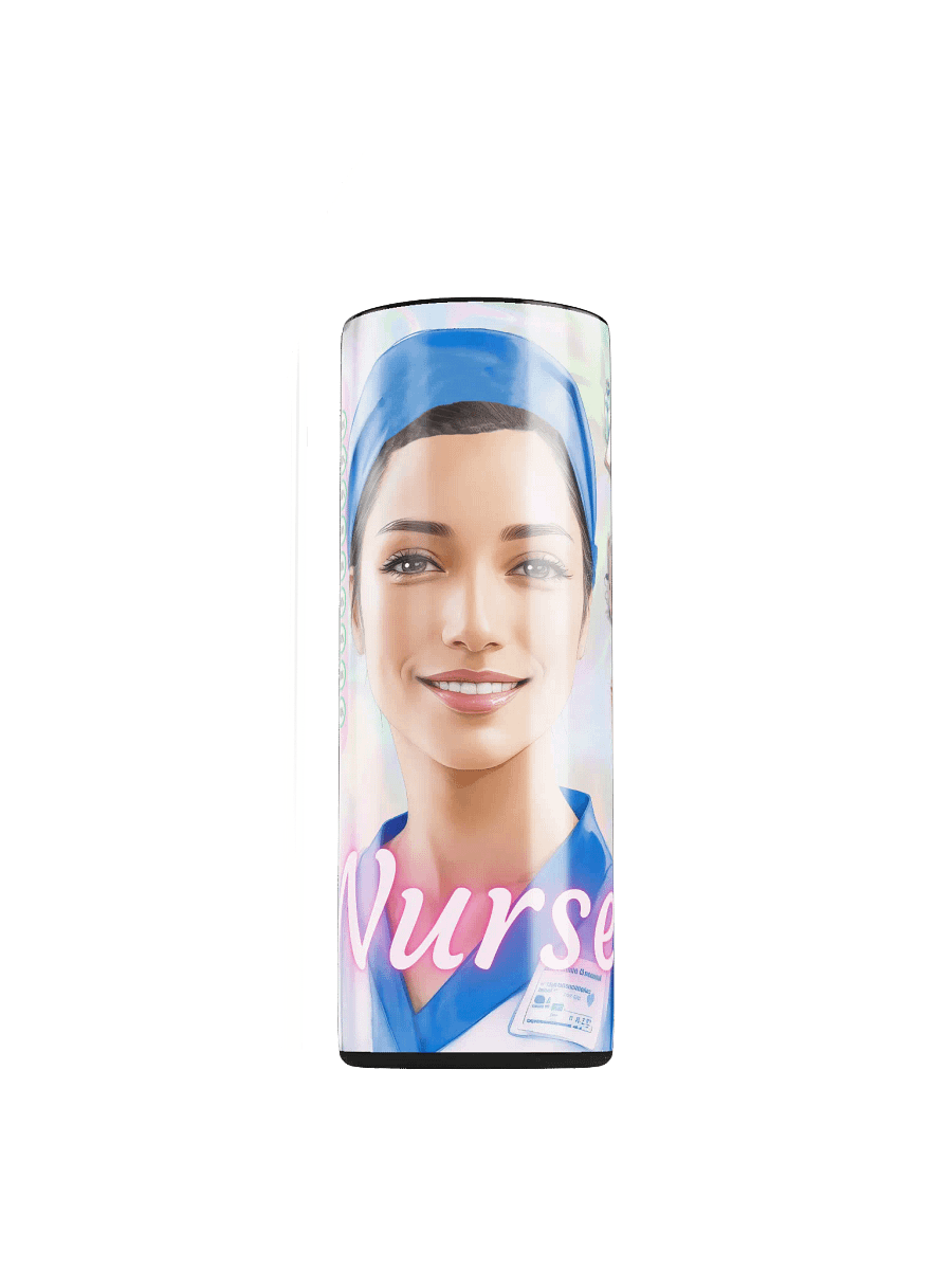 Latina Nurse 20 oz Skinny Stainless Steel Tumbler product image (1)