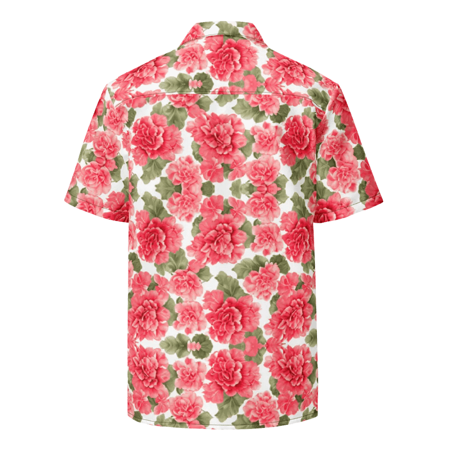 Floral Pattern Begonia Flowers Hawaiian Shirt product image (2)