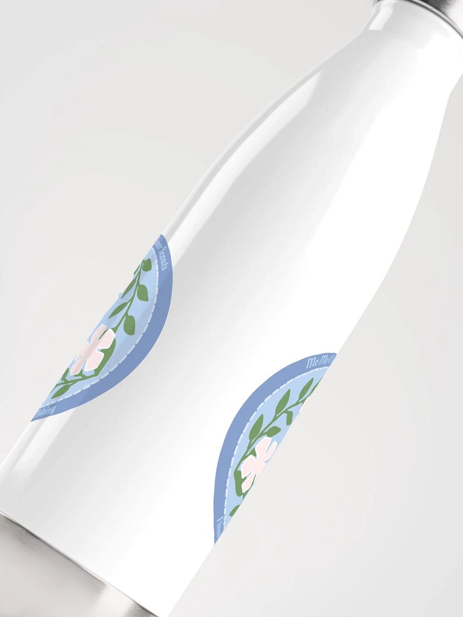 Flower Making Badge Stainless Steel Water Bottle product image (3)