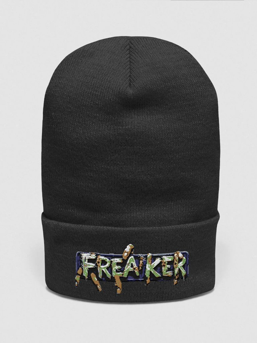 Splatter Green Cuffed Beanie product image (3)