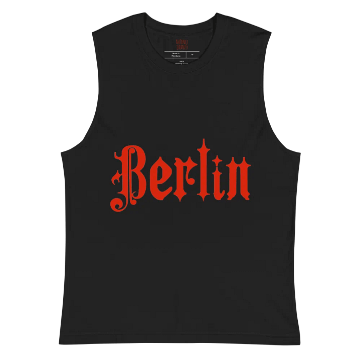 Berlin Gothic In Red Muscle Tank product image (3)