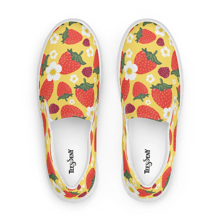 Strawberry Field and Blossom Slip-On Canvas Shoes product image (1)