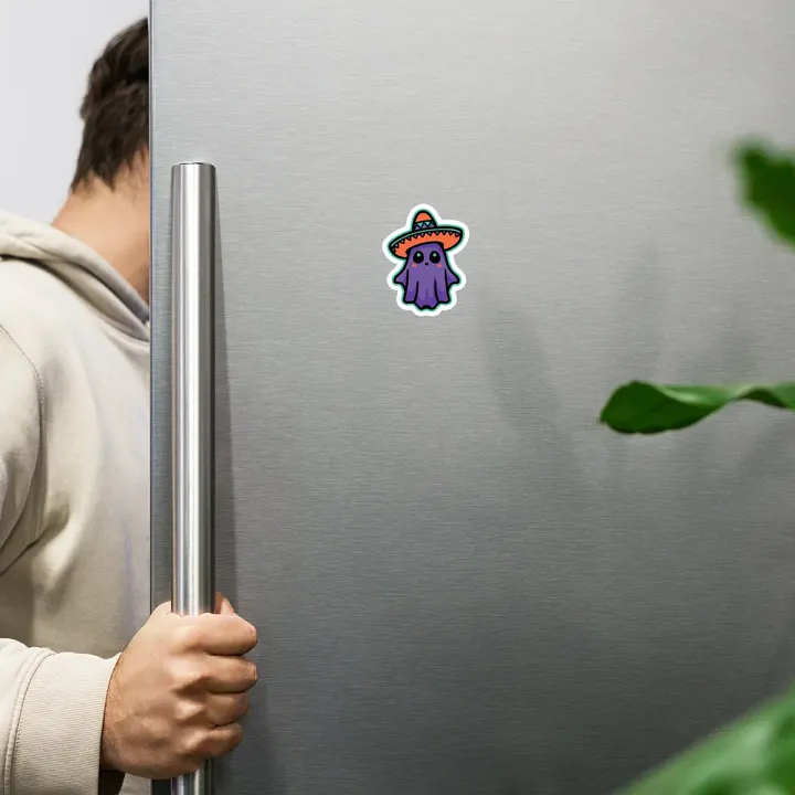 Purple Sombrero Ghost Magnet product image (2)