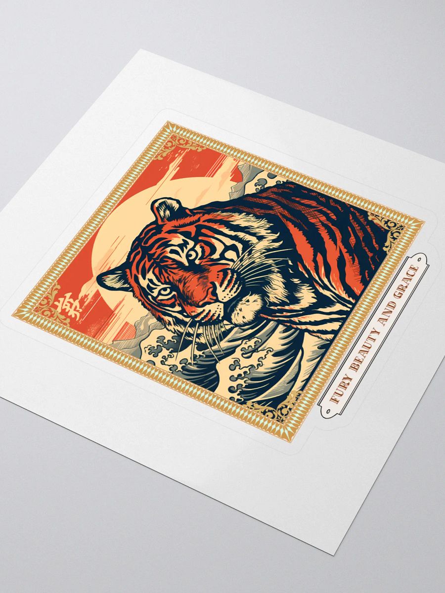 Fierce Tiger Kiss-Cut Sticker product image (3)