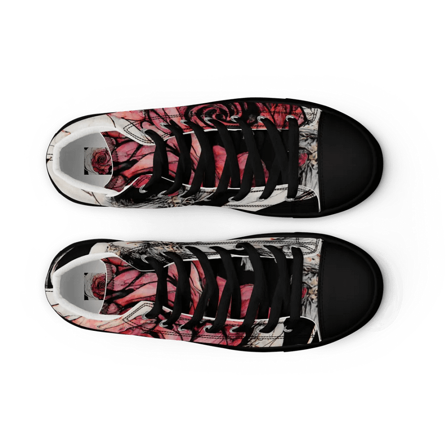 Women's Roses in Bloom High Top Canvas Shoes product image (9)