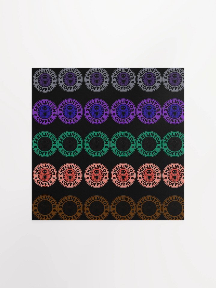 Skellington Coffee Grid Poster product image (1)