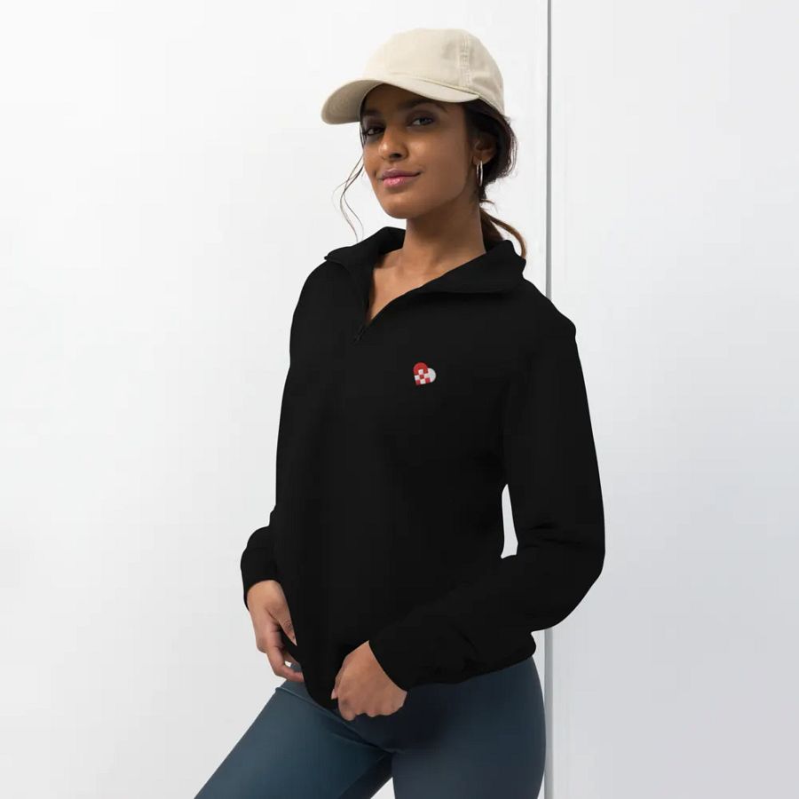 Embroidered Danish Heart Fleece Pullover product image (11)