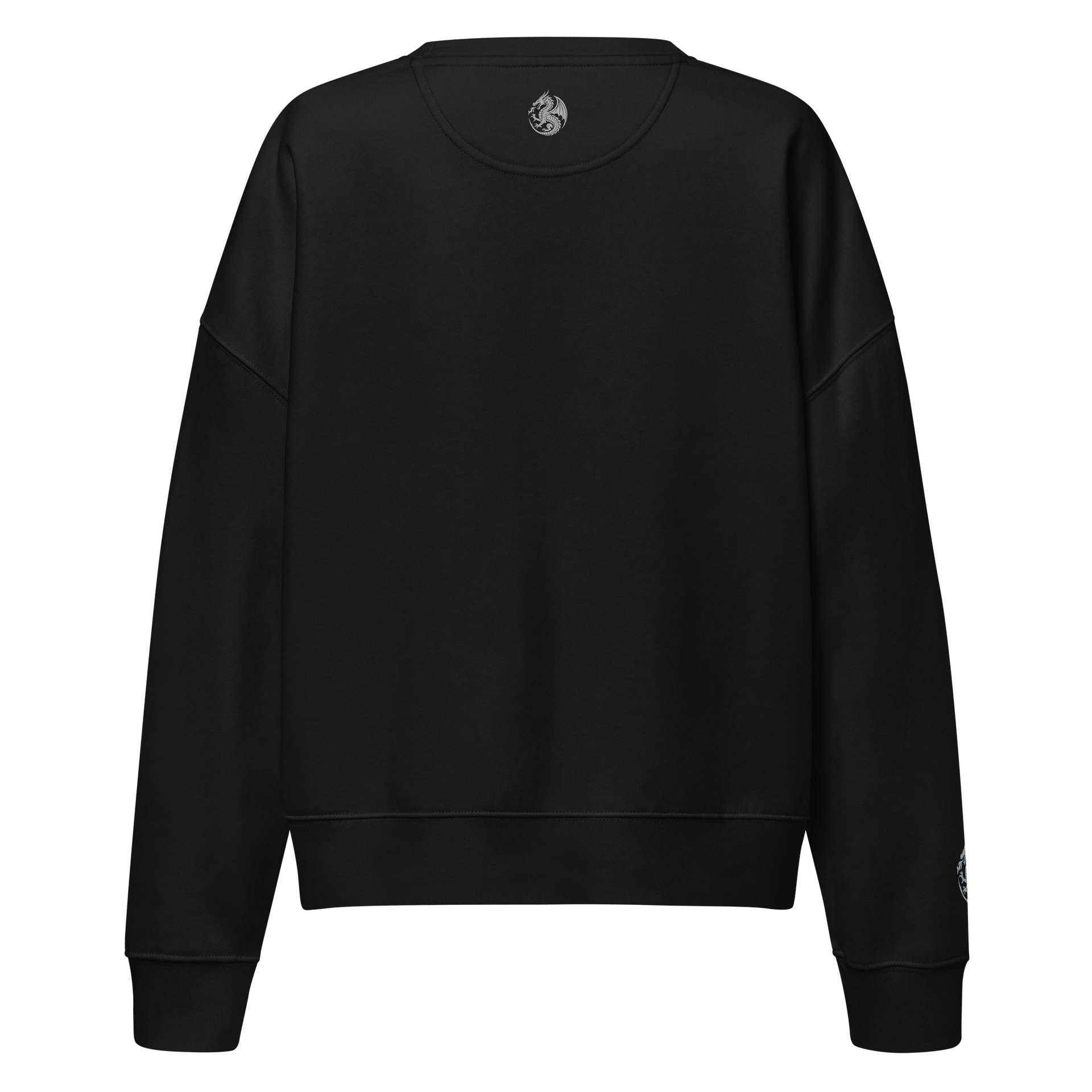 🩶 100% Organic Cotton - Silver Dragon – Eternal Flame Edition Sweater product image (3)