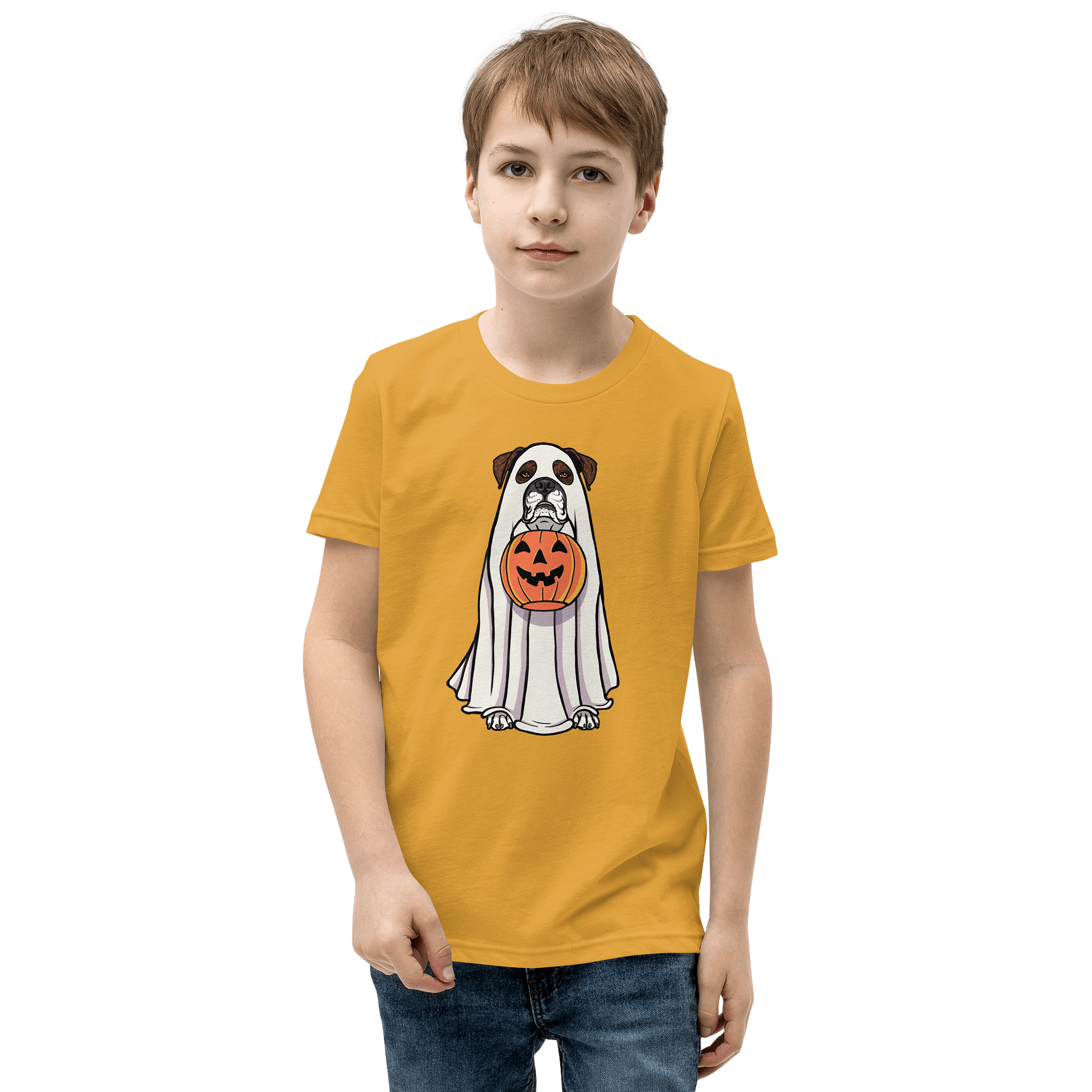 Halloween Boxer(Brindle) Youth T-Shirt product image (1)