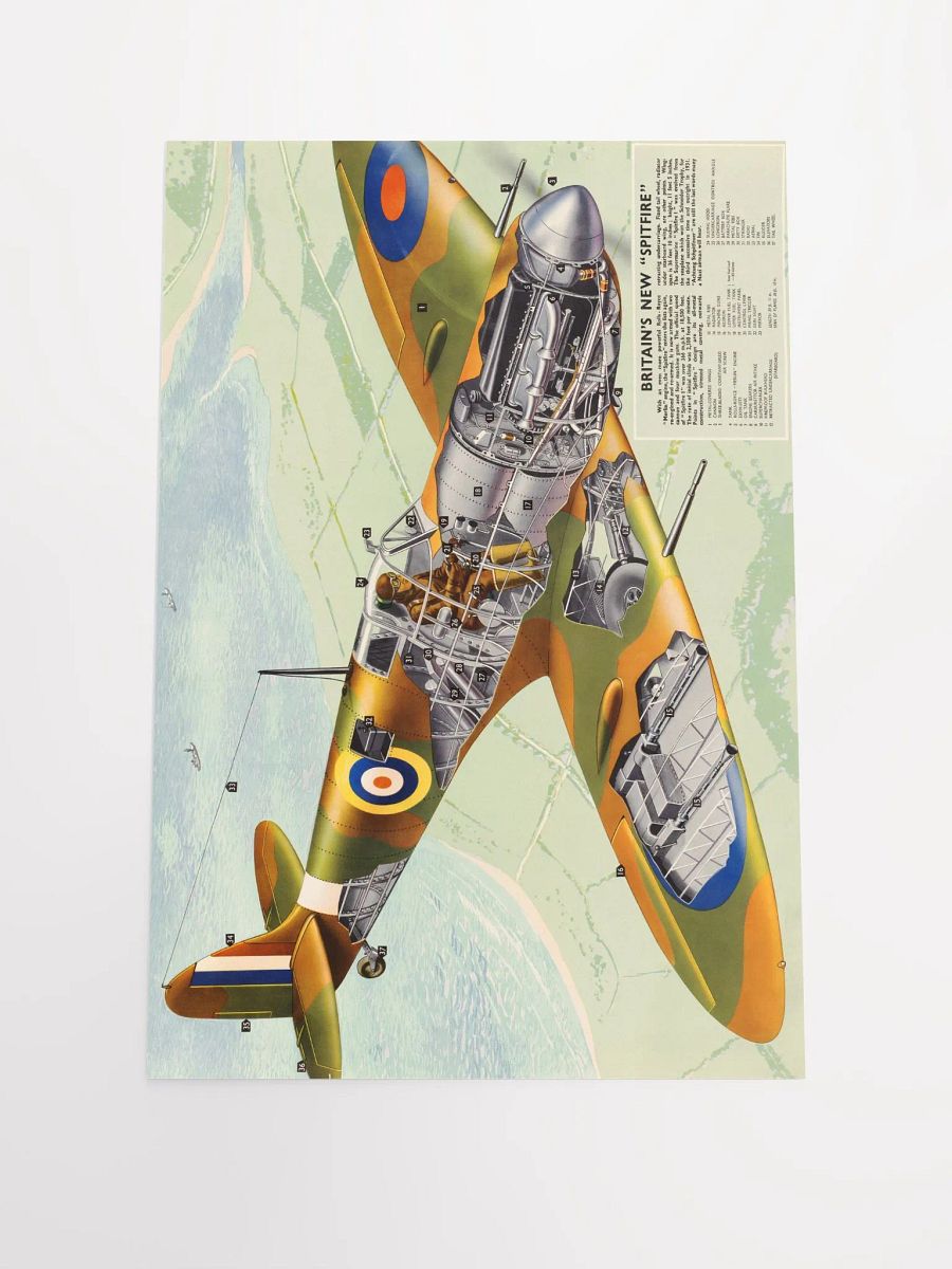 Britain's New 'Spitfire' Cutaway Poster product image (1)