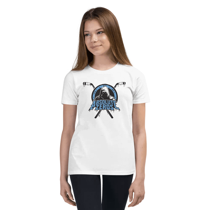 Bella+Canvas Youth Short Sleeve White T-Shirt product image (2)