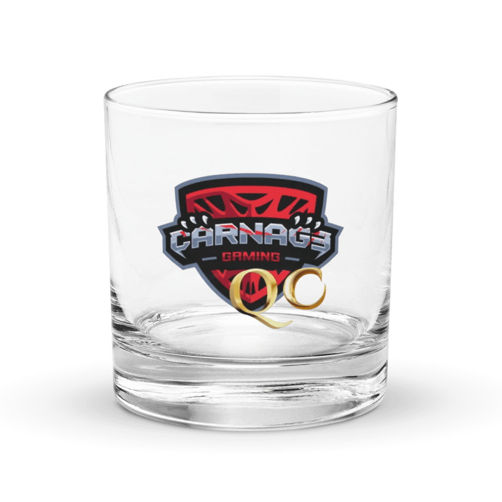 Carnage Gaming Shield Rocks Glass product image (1)