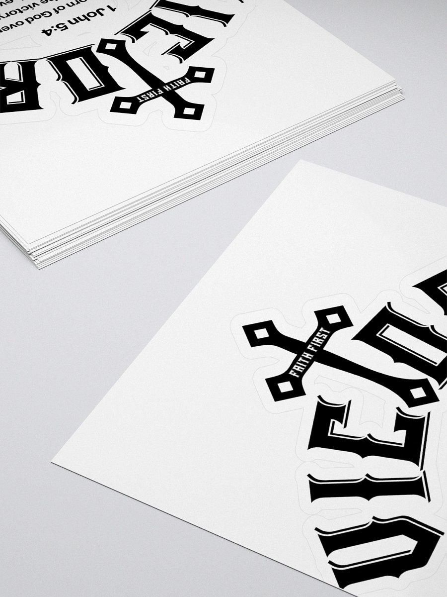 1 John 5:4 - Victory Kiss Cut Stickers product image (4)