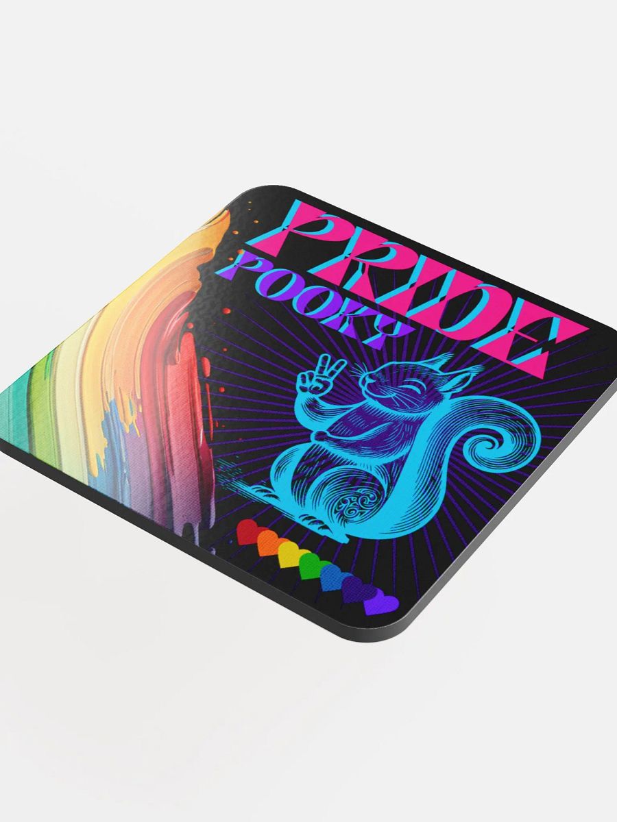 PRIDE Glossed Cork Coaster product image (4)