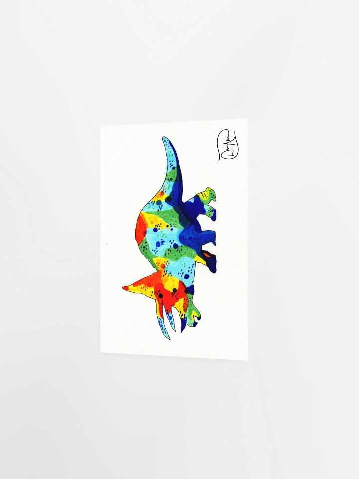 Trusty Triceratops Watercolour Print product image (2)