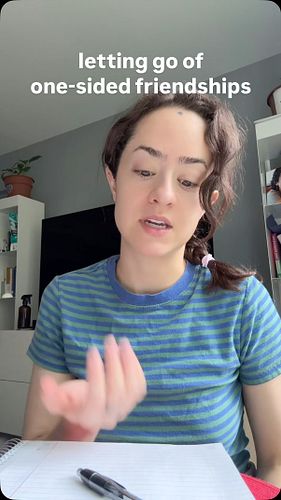 do you have any tips for letting go of one-sided friendships?

learning to stop over-initiating has been one of the hardest l...