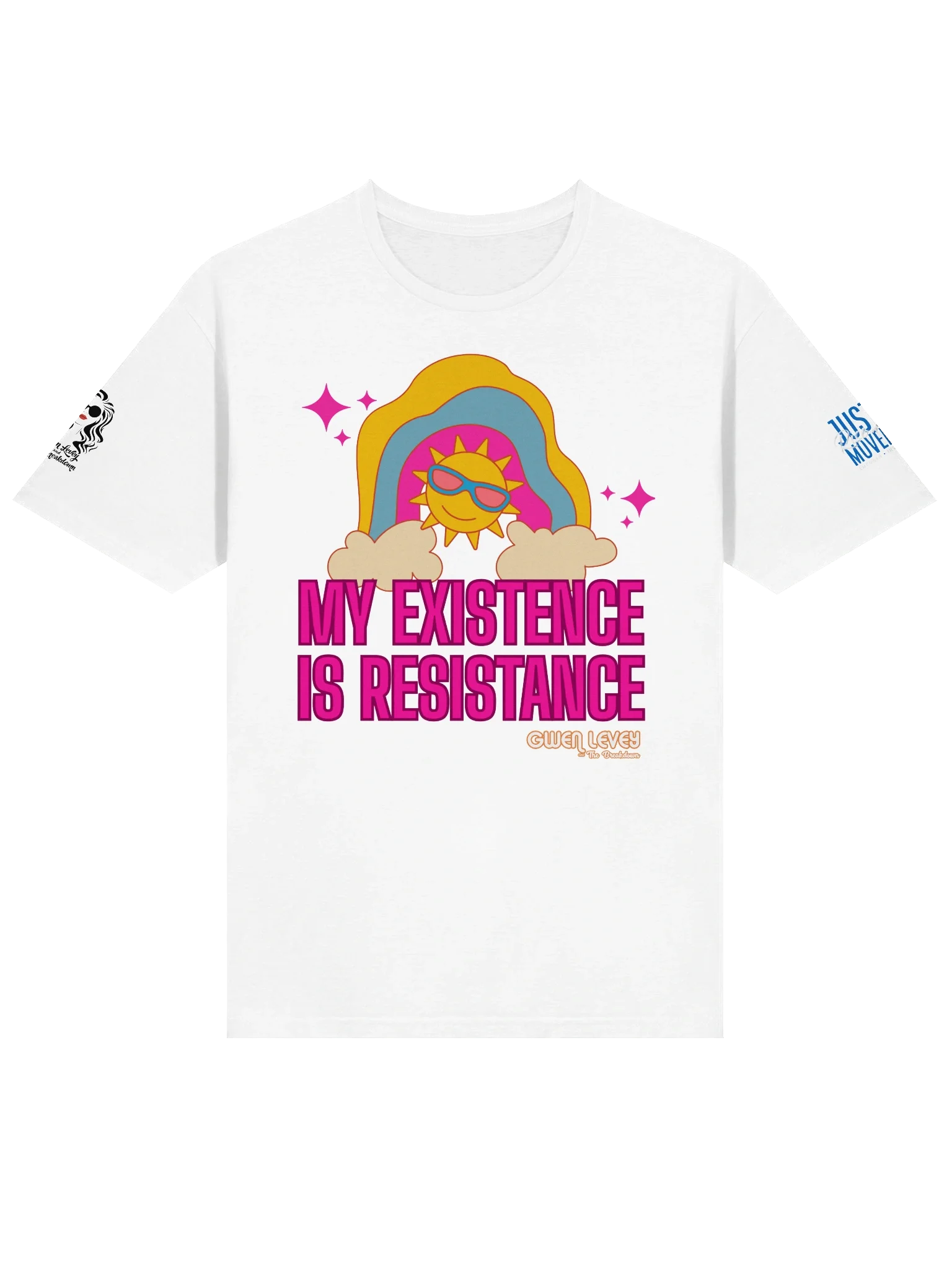'My Existence is Resistance' Tee - WHITE product image (3)