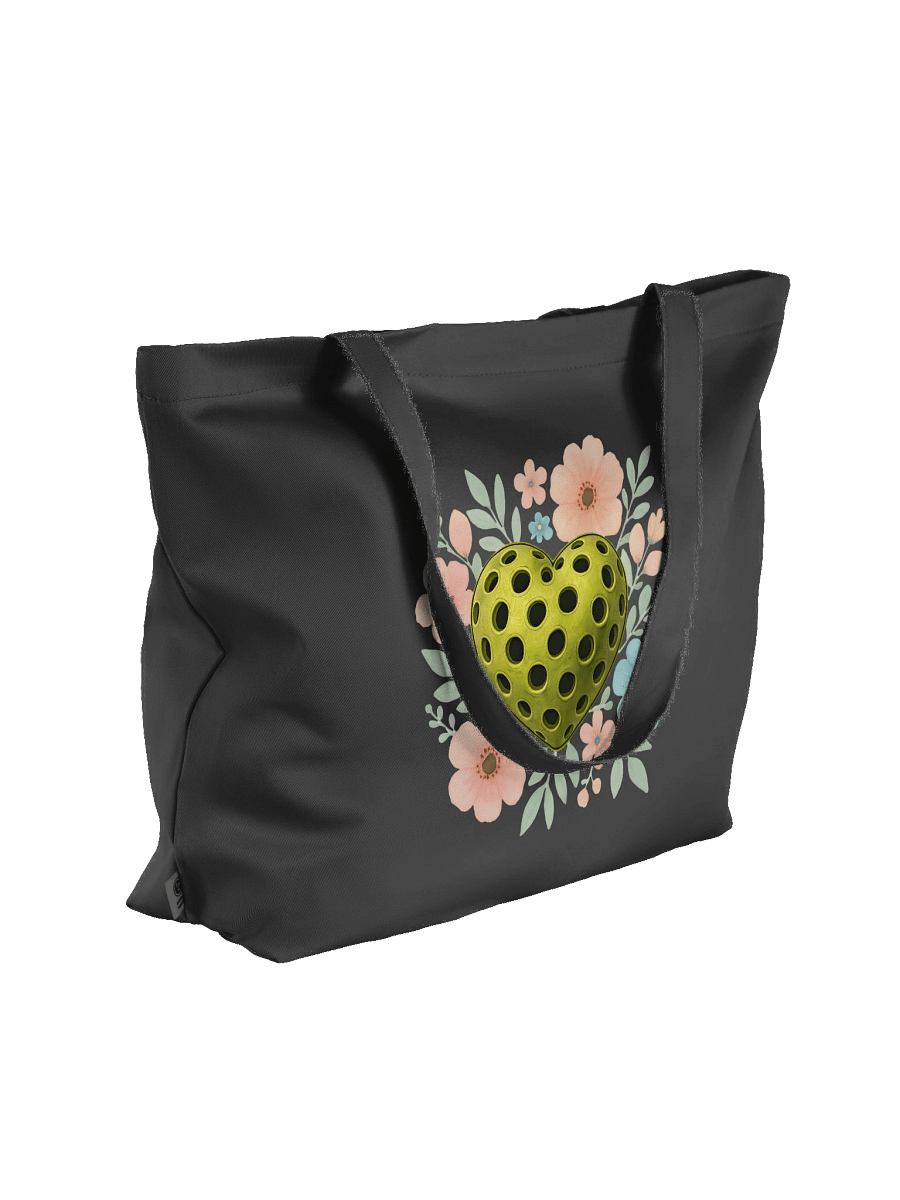 Pickleball Heart Flowers Golden Floral Eco Tote product image (4)