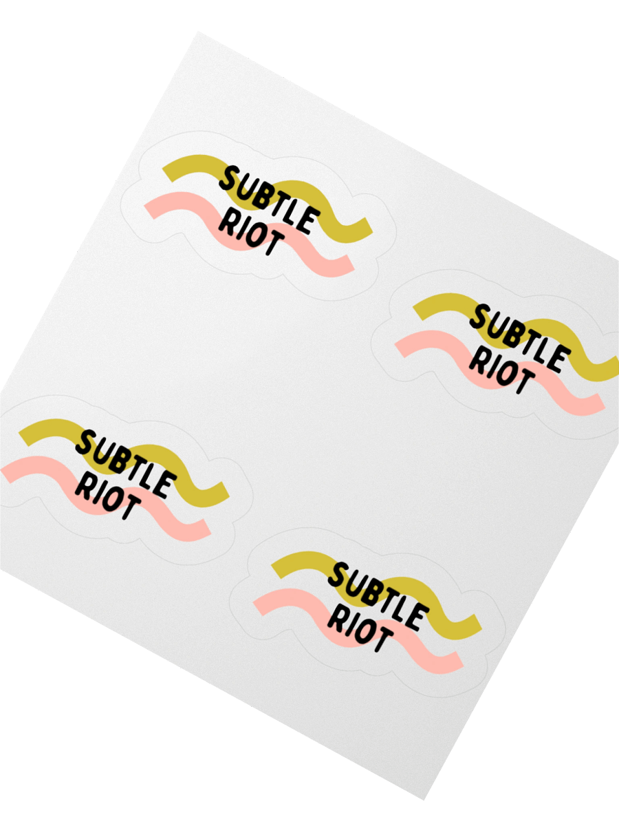 Subtle Riot Kiss Cut Sticker Set product image (2)