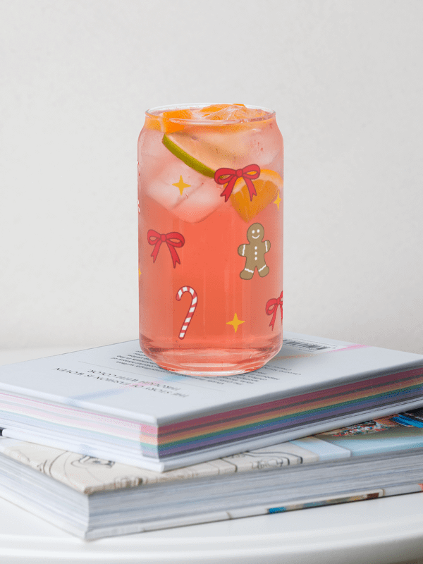 candy canes n gingerbreads glass cup product image (1)